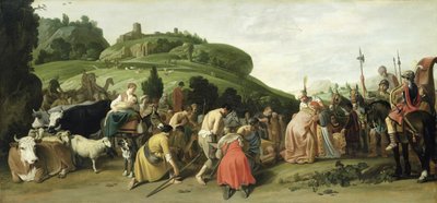 Joseph Receives his Father in Egypt by Nicolaes Cornelisz Moeyaert